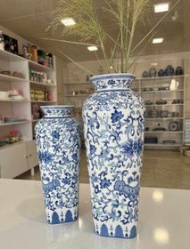 تصویر گلدان قلم آبی Vase