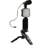 تصویر کیت فیلمبرداری مدل AY-49 همراه با میکروفون و لرزش‌گیر 