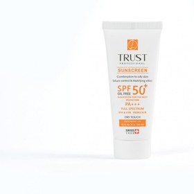 تصویر کرم ضد آفتاب بی رنگ و کنترل چربی پوست مختلط تا چرب تراست SUNSCREEN oily to combination no color