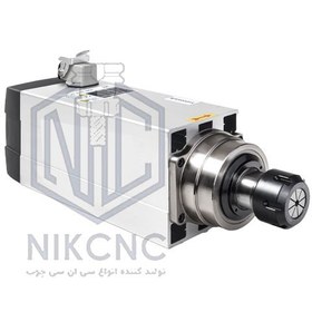 تصویر اسپیندل موتور 380V/7.5KW /ER32/24000RPM هوا خنک (ضد آب) 