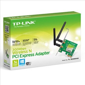 تصویر کارت شبکه بی‌سیم 300Mbps تی پی-لینک TL-WN881ND 