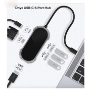 تصویر هاب شش پورت USB-C جی سی پال مدل JCP6253 Jcpal LINX USB-C 6-Port Hub JCP6253