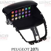 تصویر مانیتور خودرو وینکا سایز ۹ اینچ لمسی مناسب پژو ۲۰۷ 