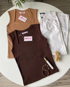 تصویر تاپ یقه خشتی 