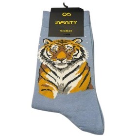 تصویر جوراب فانتزی One Size طرح ببر 