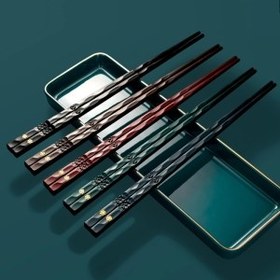 تصویر چوب غذاخوری مدل چاپستیک کد 01 مجموعه دو عددی 