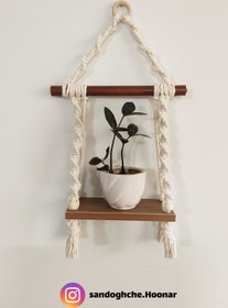 تصویر شلف مکرومه 