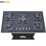تصویر اجاق گاز شیشه ای جانا مدل G506 ظرفیت ۵ شعله 