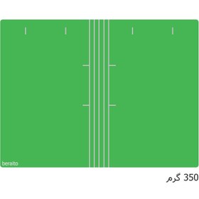 تصویر پوشه مقوایی خط دار سبز 350 گرم بسته 100 عددی 