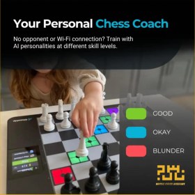 تصویر صفحه شطرنج الکترونیکی هوشمند ChessUp 2 + کیف مخصوص 