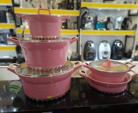 تصویر سرویس قابلمه دسینی مدل 7008 ظرفیت ۱۷ تکه 