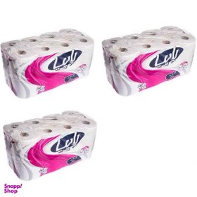 تصویر دستمال توالت پاپیا مدل رولی مجموعه 3عددی 