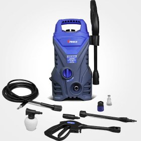 تصویر کارواش خانگی برقی 120 بار 1500 وات مدل VTOOLS VT1501 VTOOLS 120 Bar Electric Pressure Washer With A 5 Meter Hose And Soap Dispenser, 1500 Watt, Compact Design