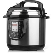 تصویر زودپز چندکاره RAF ظرفیت ۶ لیتر با بدنه استیل ضد زنگ 