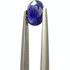 تصویر نگین یاقوت کبود اصل آفریقا تراش اوال سایز 9*7 