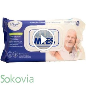 تصویر دستمال مرطوب Adult Wipes دافی 