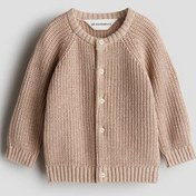 تصویر کت تک بافتنی نوزاد بژ اچ اند ام 1232243003 