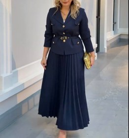 تصویر کت دامن پلیسه 