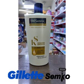 تصویر شامپو نرم کننده ترسمه کراتین مدل KERATIN SMOOT حجم 700 میل Tresemme Keratin Smooth Conditioner 700Ml