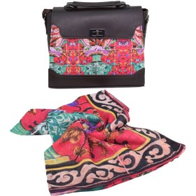 تصویر ست کیف و شال زنانه پیچک کد 07 Women Bag and Shawl Set Code 07