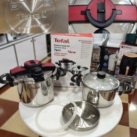 تصویر زودپز دوقلو تفال مدل پلاس 5 و 7 لیتر TEFAL