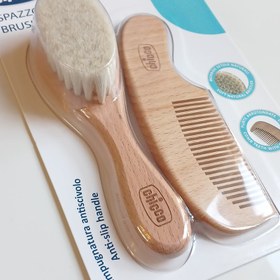 تصویر ‏شانه برس چوبی چیكو Chicco Wooden Brush Comb