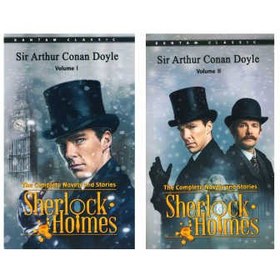 تصویر کتاب Sherlock Homes اثر Sir Arthur Canon Doyle انتشارات bantam classic دو جلدی 