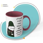 تصویر ماگ سرامیکی طرح سربازی ممد 
