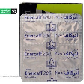 تصویر کپسول کافئین انرکاف 200 میلی گرم الحاوی 30 عددی Alhavi Enercaff 200 mg 30 Caps