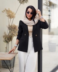 تصویر کت لینن ترک زنانه شیک و ترند | کت تک خنک مناسب استایل رسمی و روزمره بانوان 