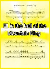 تصویر نت پیانو In the Hall of the Mountain King همراه با اجرای نت پیانو 