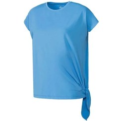 تصویر تیشرت ورزشی زنانه کرویت آبی پاپیونی 