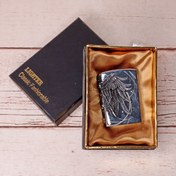 تصویر فندک سنگی طرح بال فرشته - نقره ای 