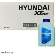 تصویر ضدیخ هیوندای mineral سبز 1 لیتری HYUNDAI xteer بسته 16 عددی 