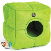 تصویر لانه پرنده مخفیگاه مکعبی سایز کوچک مناسب مرغ عشق و طوطی برزیلی 