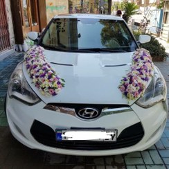تصویر گل آرایی ماشین عروس کد ۴۳۸ 
