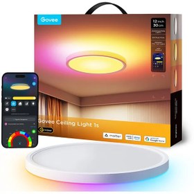 تصویر چراغ سقفی هوشمند 30 سانتی گووی Govee Smart Ceiling Light 1S H80A1 Govee 30CM RGBICWW Smart Ceiling Light 1S H80A1