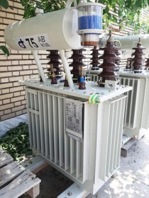 تصویر ترانسفورماتور 75kva برند ایران ترانسفو transformers