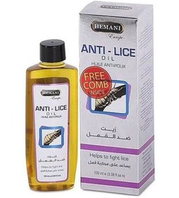 تصویر روغن مو ضد شپش 100 میلی‌لیتر برند hemani Anti Lice Hair Oil 100 mlml