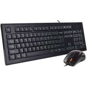 تصویر کیبورد و ماوس ای فورتک مدل KR-8570FXS A4TECH KR-8570FXS Wired Keyboard and Mouse