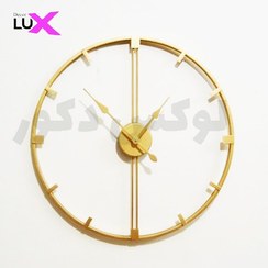 تصویر ساعت فلزی دیواری شماته دار قطر۶۰ - طلایی LITON metal wall clock