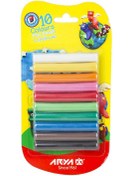 تصویر خمیر بازی ۱۰ رنگ وکیومی بدون ابزار ۱۰۲۱ 