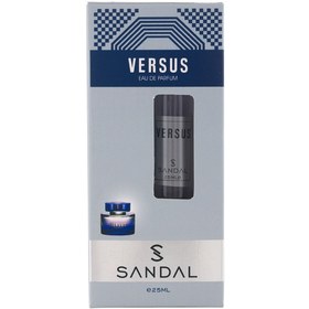 تصویر عطر جیبی مردانه صندل مدل VERSUS حجم 25 میلی لیتر عطر مردانه