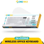 تصویر کیبورد و ماوس بی سیم وان مکس مدل OM4500WA 