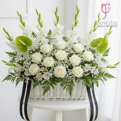 تصویر سبد گل ترحیم و تسلیت آیسا 