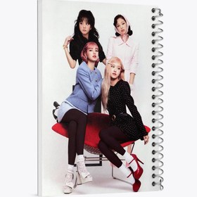 تصویر دفتر نت موسیقی 100 برگ خندالو طرح گروه بلک پینک Black Pink 