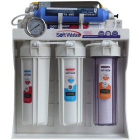 تصویر دستگاه تصفیه آب سافت واتر مدل Hajibashi-RO-800UV ۸ مرحله ای 