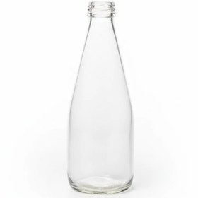 تصویر بطری تخم شربتی باسیل | 330 میلی لیتر | درب پیچی | شفاف | 36 عددی 