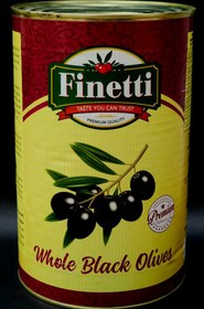تصویر زیتون سیاه کامل فینیتی _ چهار لیتری finetti black whole olives