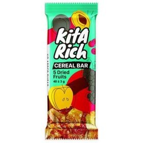 تصویر کیتا بار دارای 5 میوه خشک شده 40 گرم KITA BAR 5 Dried Fruts 40gr